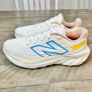 New Balance White and Blue Athletic Shoes